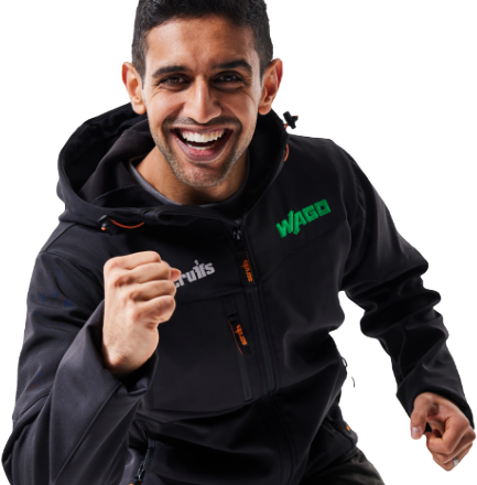 Excited man